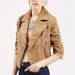 Like new Topshop Genuine Suede Jacket
